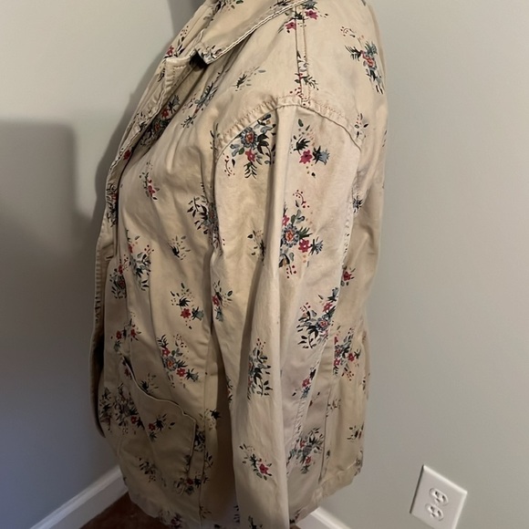 Inked & Faded Floral Utility Style Jacket Size XLARGE - Picture 3 of 5